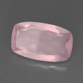 11,86 ctw natürlicher rosafarbener Rosenquarz, Transparent, Transparent / Lichtdurchlässig