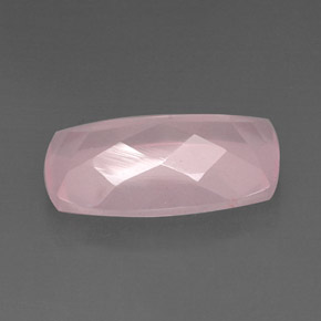 11,86 ctw natürlicher rosafarbener Rosenquarz, Transparent, Transparent / Lichtdurchlässig