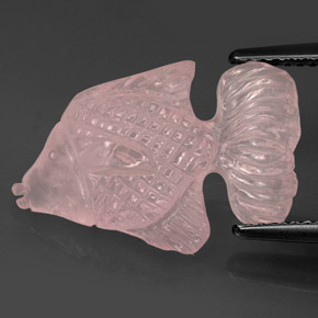 6,70 ctw natürlicher rosafarbener Rosenquarz, Transparent, Transparent / Lichtdurchlässig