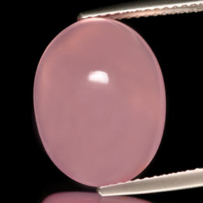 11,72 ctw natürlicher rosafarbener Rosenquarz, Transparent, Transparent / Lichtdurchlässig