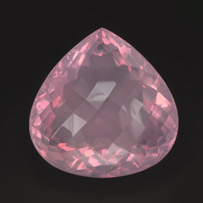 421,95 ctw natürlicher rosafarbener Rosenquarz, Transparent, Transparent / Lichtdurchlässig