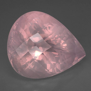 127,75 ctw natürlicher rosafarbener Rosenquarz, Transparent, Transparent / Lichtdurchlässig