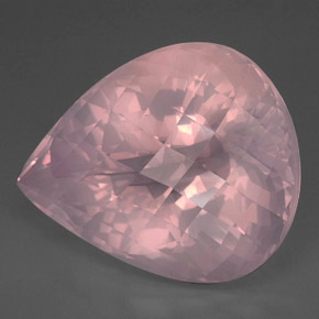127,75 ctw natürlicher rosafarbener Rosenquarz, Transparent, Transparent / Lichtdurchlässig