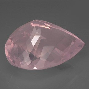 127,75 ctw natürlicher rosafarbener Rosenquarz, Transparent, Transparent / Lichtdurchlässig