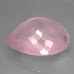 127,70 ctw natürlicher rosafarbener Rosenquarz, Transparent, Transparent / Lichtdurchlässig