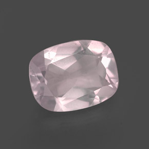 1,70 ctw natürlicher rosafarbener Rosenquarz, Transparent, Transparent / Lichtdurchlässig