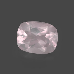 1,87 ctw natürlicher rosafarbener Rosenquarz, Transparent, Transparent / Lichtdurchlässig
