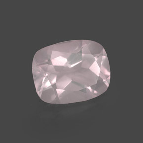 1,87 ctw natürlicher rosafarbener Rosenquarz, Transparent, Transparent / Lichtdurchlässig