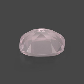1,87 ctw natürlicher rosafarbener Rosenquarz, Transparent, Transparent / Lichtdurchlässig