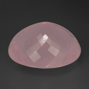 173,95 ctw natürlicher rosafarbener Rosenquarz, Transparent, Transparent / Lichtdurchlässig