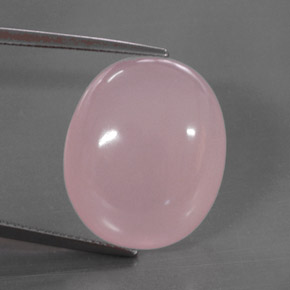 30,50 ctw natürlicher rosafarbener Rosenquarz, Transparent, Transparent / Lichtdurchlässig