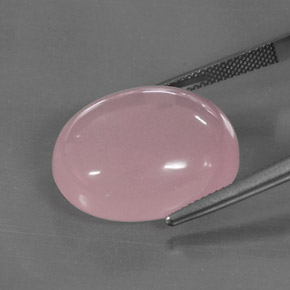 30,50 ctw natürlicher rosafarbener Rosenquarz, Transparent, Transparent / Lichtdurchlässig