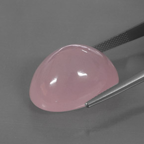 39,28 ctw natürlicher rosafarbener Rosenquarz, Transparent, Transparent / Lichtdurchlässig