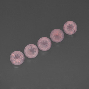  ct natürliche rosafarbener Rosenquarz-Edelsteine, Transparent, Transparent / Lichtdurchlässig