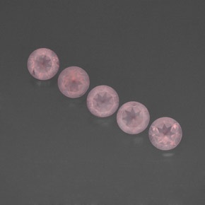  ct natürliche rosafarbener Rosenquarz-Edelsteine, Transparent, Transparent / Lichtdurchlässig