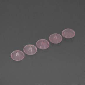  ct natürliche rosafarbener Rosenquarz-Edelsteine, Transparent, Transparent / Lichtdurchlässig