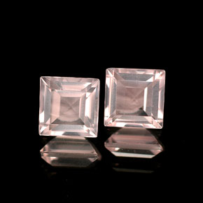  ct natürliche rosafarbener Rosenquarz-Edelsteine, Transparent, Transparent / Lichtdurchlässig