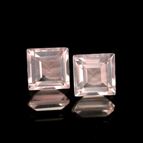  ct natürliche rosafarbener Rosenquarz-Edelsteine, Transparent, Transparent / Lichtdurchlässig