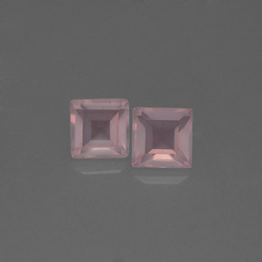  ct natürliche rosafarbener Rosenquarz-Edelsteine, Transparent, Transparent / Lichtdurchlässig