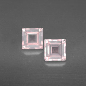  ct natürliche rosafarbener Rosenquarz-Edelsteine, Transparent, Transparent / Lichtdurchlässig