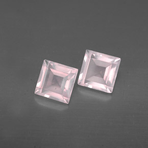  ct natürliche rosafarbener Rosenquarz-Edelsteine, Transparent, Transparent / Lichtdurchlässig