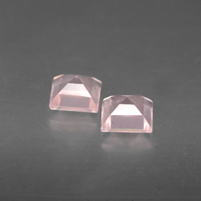  ct natürliche rosafarbener Rosenquarz-Edelsteine, Transparent, Transparent / Lichtdurchlässig