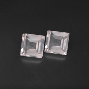  ct natürliche rosafarbener Rosenquarz-Edelsteine, Transparent, Transparent / Lichtdurchlässig