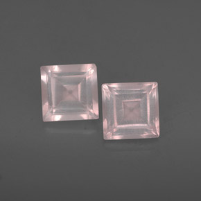  ct natürliche rosafarbener Rosenquarz-Edelsteine, Transparent, Transparent / Lichtdurchlässig