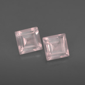  ct natürliche rosafarbener Rosenquarz-Edelsteine, Transparent, Transparent / Lichtdurchlässig