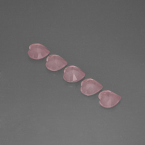  ct natürliche rosafarbener Rosenquarz-Edelsteine, Transparent, Transparent / Lichtdurchlässig