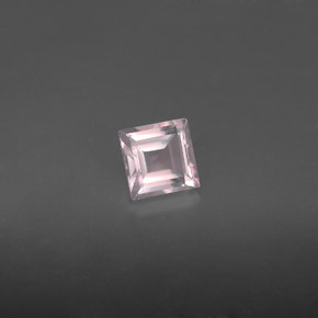 0,66 ctw natürlicher rosafarbener Rosenquarz, Transparent, Transparent / Lichtdurchlässig