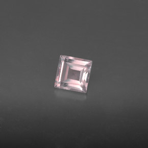 0,66 ctw natürlicher rosafarbener Rosenquarz, Transparent, Transparent / Lichtdurchlässig