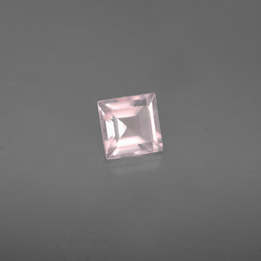 0,62 ctw natürlicher rosafarbener Rosenquarz, Transparent, Transparent / Lichtdurchlässig