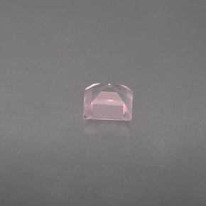 0,62 ctw natürlicher rosafarbener Rosenquarz, Transparent, Transparent / Lichtdurchlässig