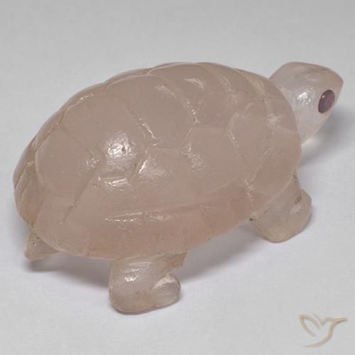 63,33 ctw natürlicher rosafarbener Rosenquarz, Fantasieschliff, Lichtdurchlässig
