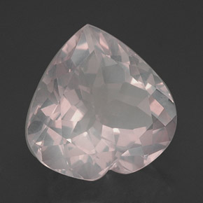 15,77 ctw natürlicher rosafarbener Rosenquarz, Transparent, Transparent / Lichtdurchlässig