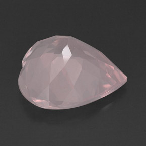 14,43 ctw natürlicher rosafarbener Rosenquarz, Transparent, Transparent / Lichtdurchlässig