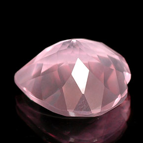 15,79 ctw natürlicher rosafarbener Rosenquarz, Transparent, Transparent / Lichtdurchlässig
