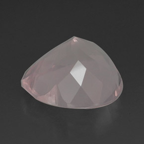 15,03 ctw natürlicher rosafarbener Rosenquarz, Transparent, Transparent / Lichtdurchlässig