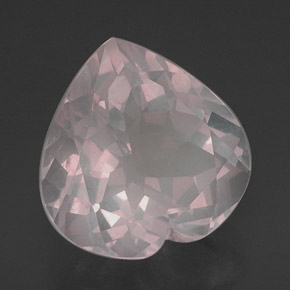 16,23 ctw natürlicher rosafarbener Rosenquarz, Transparent, Transparent / Lichtdurchlässig