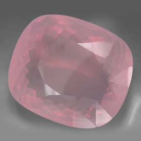 267,60 ctw natürlicher rosafarbener Rosenquarz, Transparent, Transparent / Lichtdurchlässig
