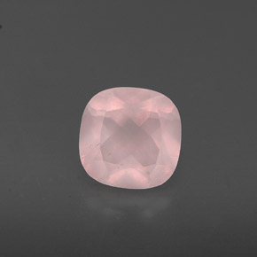 0,83 ctw natürlicher rosafarbener Rosenquarz, Transparent, Transparent / Lichtdurchlässig