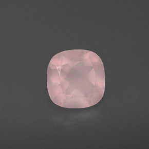 0,83 ctw natürlicher rosafarbener Rosenquarz, Transparent, Transparent / Lichtdurchlässig