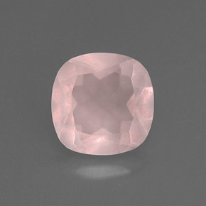 0,76 ctw natürlicher rosafarbener Rosenquarz, Transparent, Transparent / Lichtdurchlässig