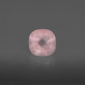 0,90 ctw natürlicher rosafarbener Rosenquarz, Transparent, Transparent / Lichtdurchlässig