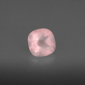 0,90 ctw natürlicher rosafarbener Rosenquarz, Transparent, Transparent / Lichtdurchlässig
