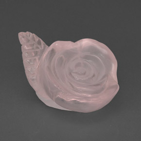 28,77 ctw natürlicher rosafarbener Rosenquarz, Transparent, Transparent / Lichtdurchlässig