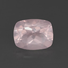 2,20 ctw natürlicher rosafarbener Rosenquarz, Transparent, Transparent / Lichtdurchlässig