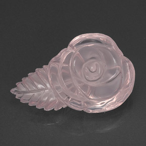 29,80 ctw natürlicher rosafarbener Rosenquarz, Transparent, Transparent / Lichtdurchlässig