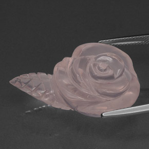 36,00 ctw natürlicher rosafarbener Rosenquarz, Transparent, Transparent / Lichtdurchlässig